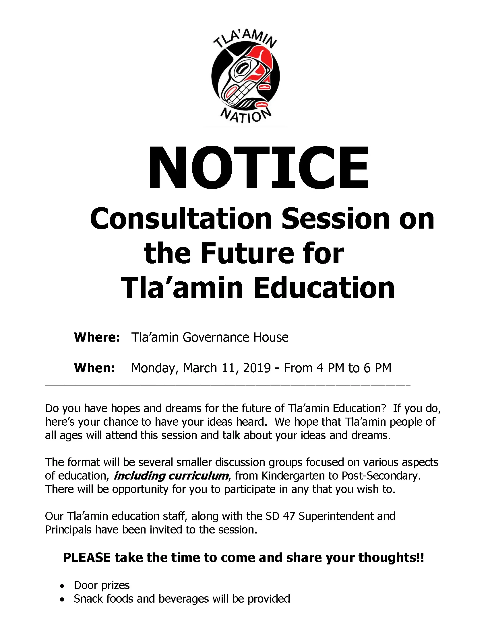 2019 Education Consultation session r2